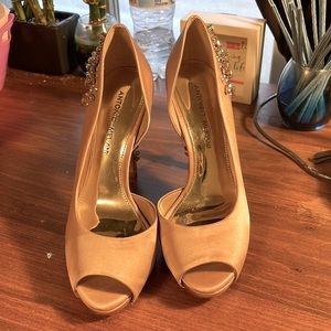 Antonio Melani Carean Rose Gold Satin Gem Crystals